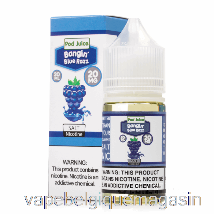 Jus De Vape Bangin Blue Razz - Jus De Dosettes - 30 Ml 55 Mg